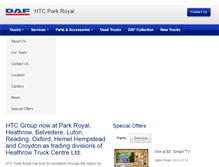 Tablet Screenshot of htc-parkroyal.com